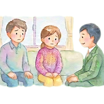 家族まるごと支援のイラスト
